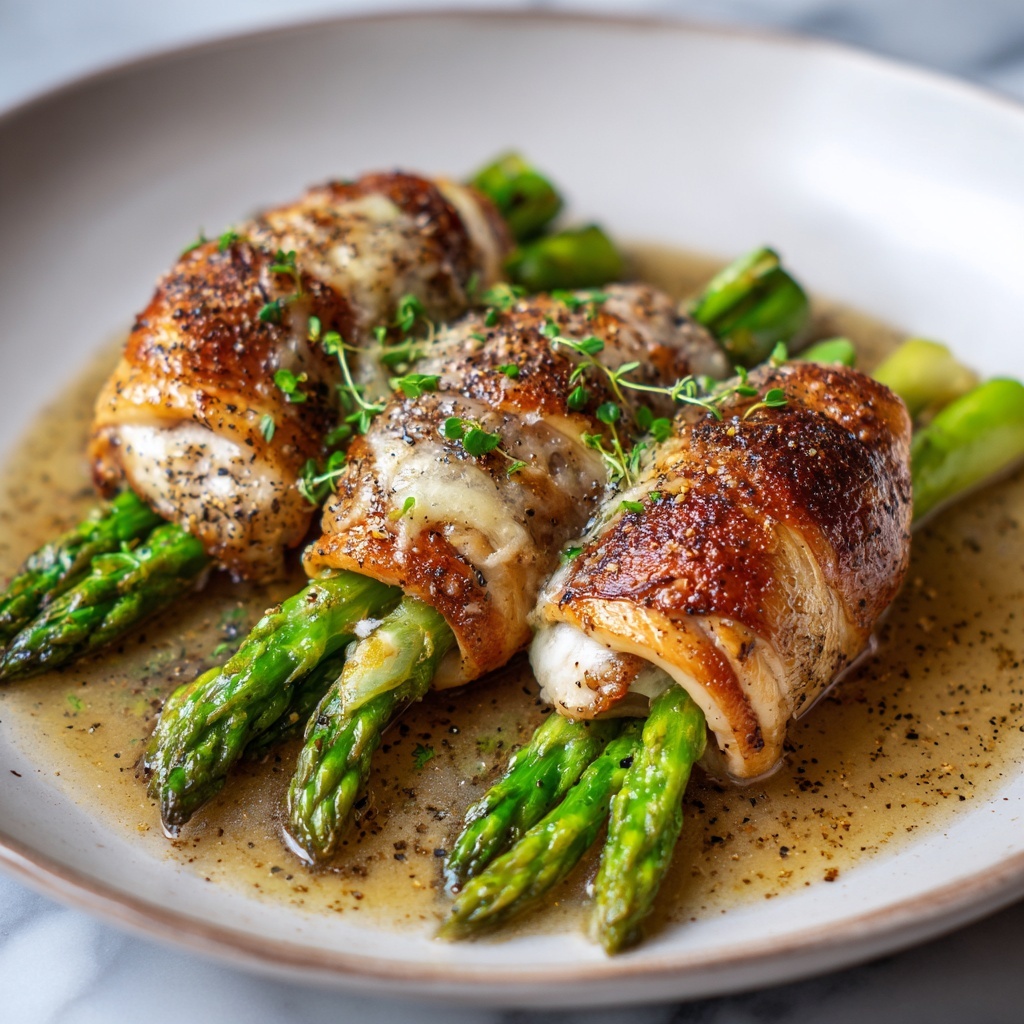 Asparagus-Stuffed Chicken Breast with Herb Seasoning Recipe - Recipe Image
