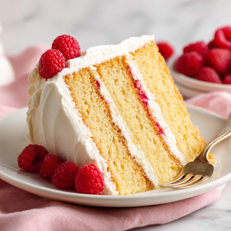 Raspberry Lemon Cake with Lemon Buttercream Recipe