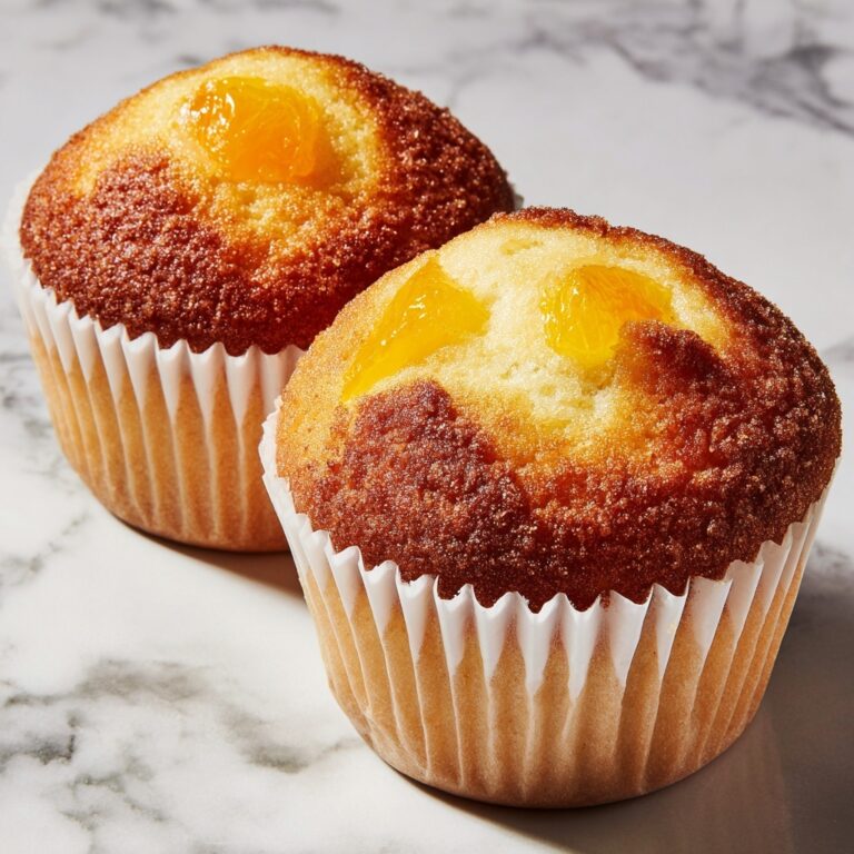 Jumbo Caramel Peach Cobbler Muffins Recipe