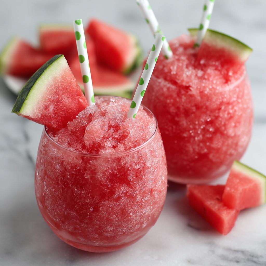 Watermelon Lemonade Slushies Recipe - Recipe Image