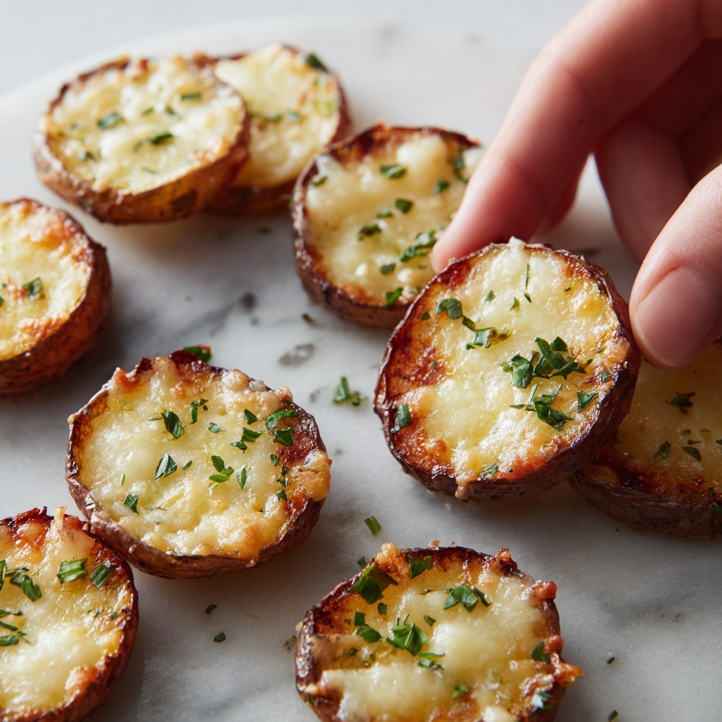 Mini Baked Parmesan Potato Rounds Recipe - Recipe Image