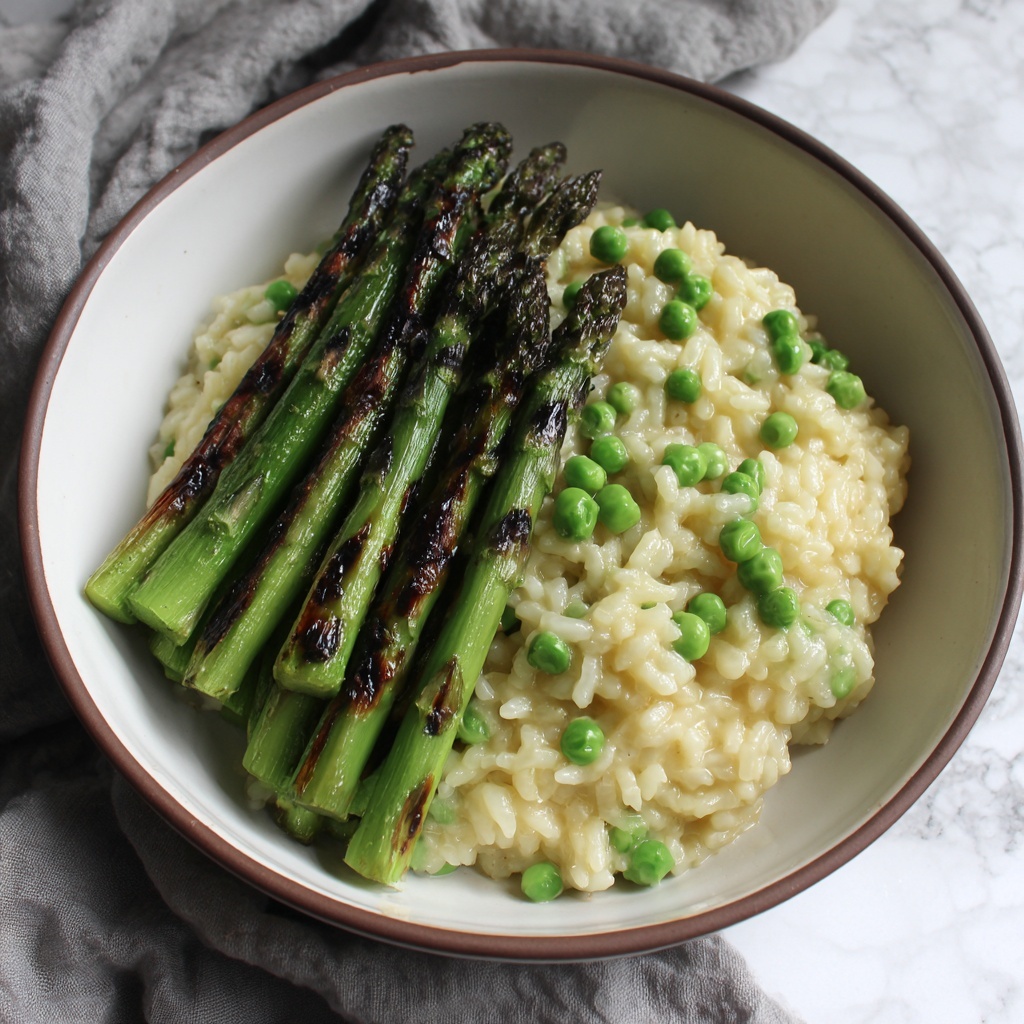 Easy Spring Asparagus Risotto Recipe - Recipe Image