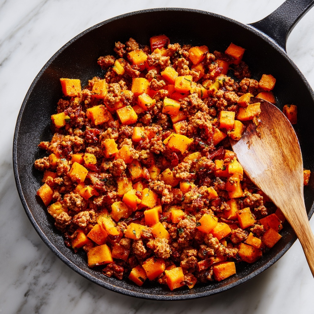 Maple Sausage Sweet Potato Hash for a Cozy Breakfast Delight Recipe - Recipe Image