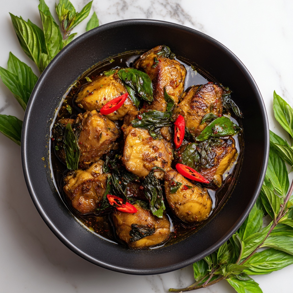 Authentic Thai Basil Chicken in 30 Minutes Recipe - Recipe Image