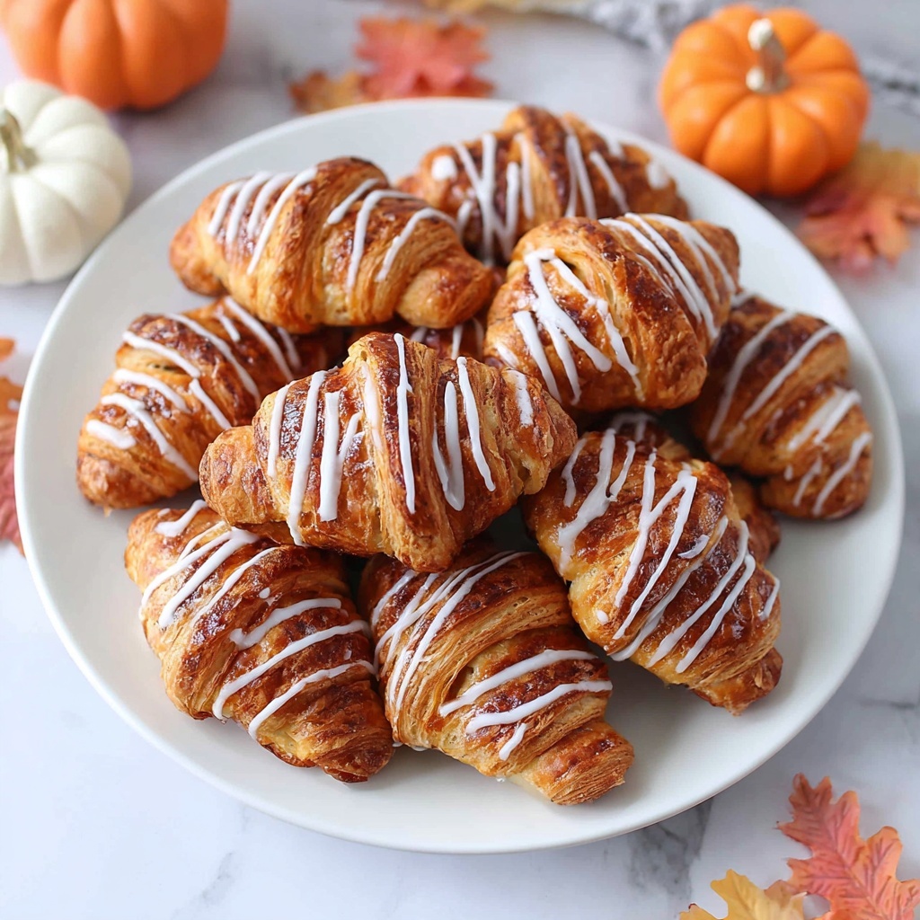 Mini Pumpkin Pie Croissants Recipe - Recipe Image