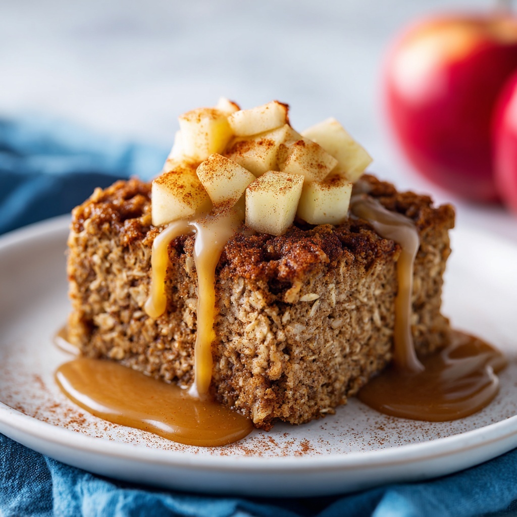 Apple Cinnamon Baked Oatmeal Recipe - Recipe Image