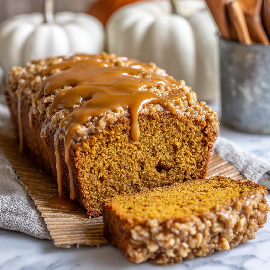 Moist Vegan Pumpkin Bread With Streusel Topping Recipe - Recipe Image