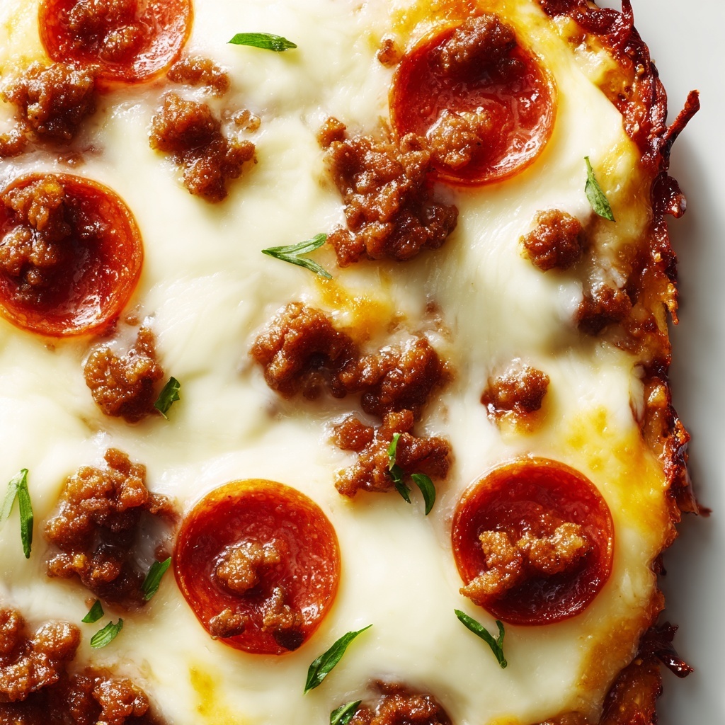 Meat Lovers Pizza Tortellini Bake Recipe - Recipe Image