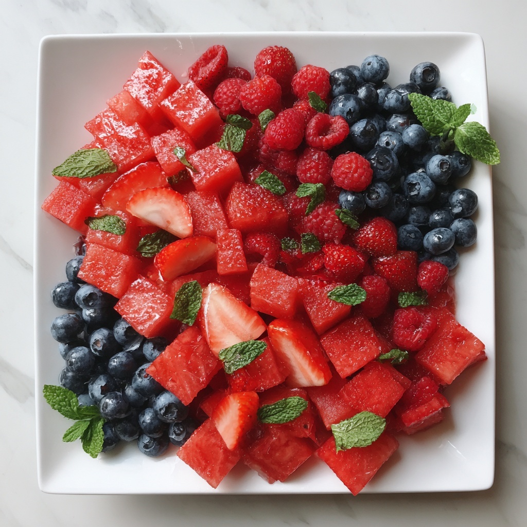 Watermelon Berry Fruit Salad Recipe - Recipe Image