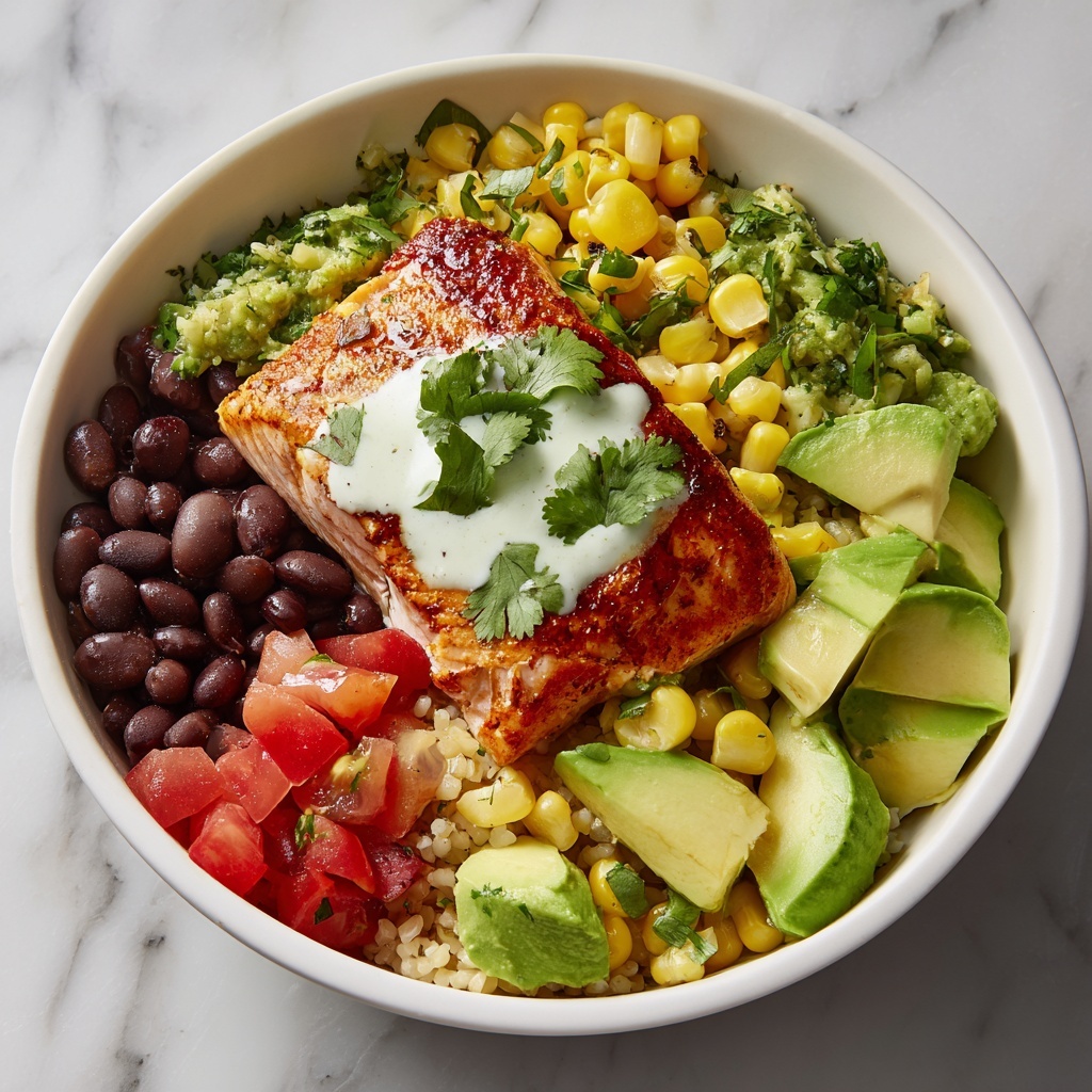 Salmon Burrito Bowl Recipe - Recipe Image