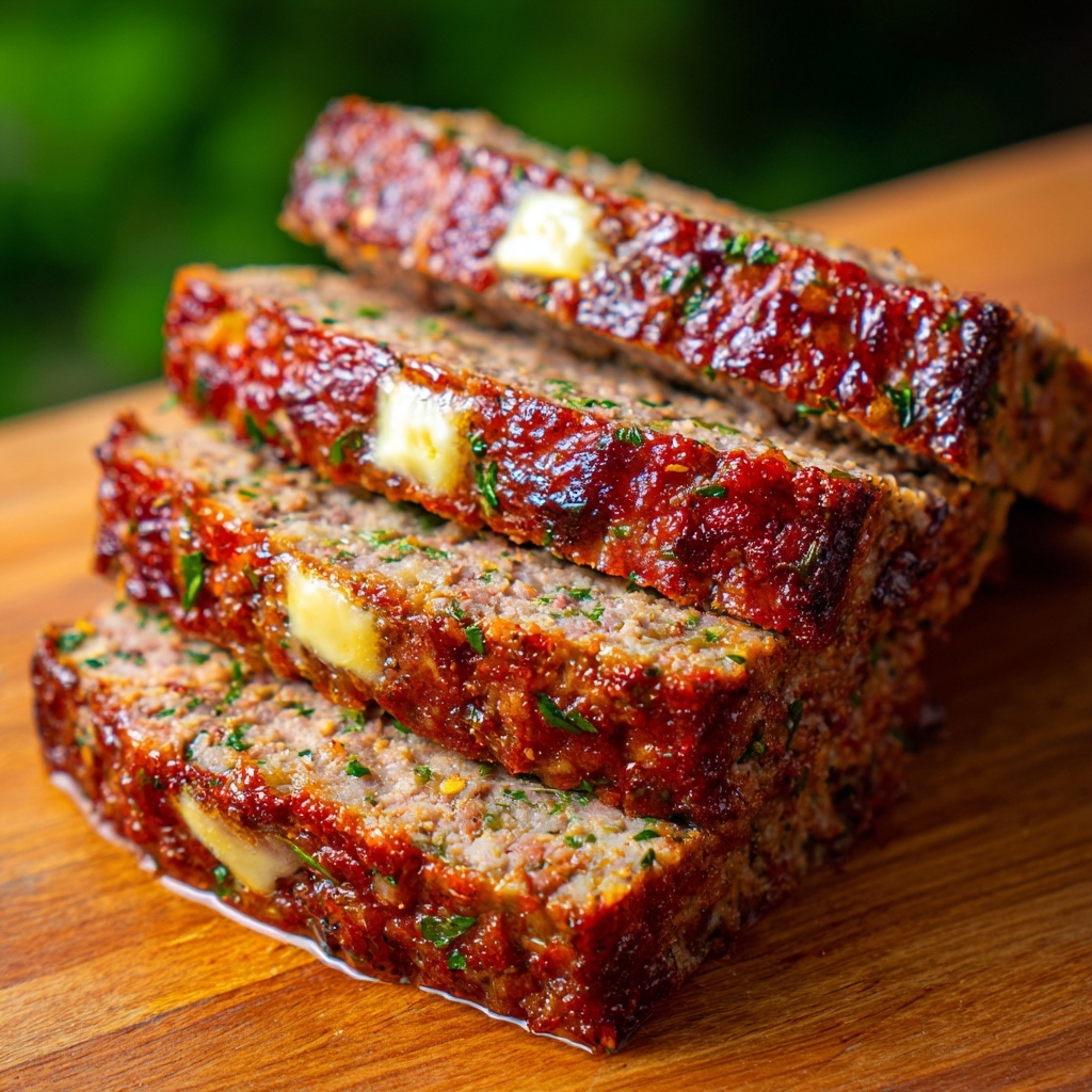 Garlic Parmesan Chicken Meatloaf Recipe - Recipe Image