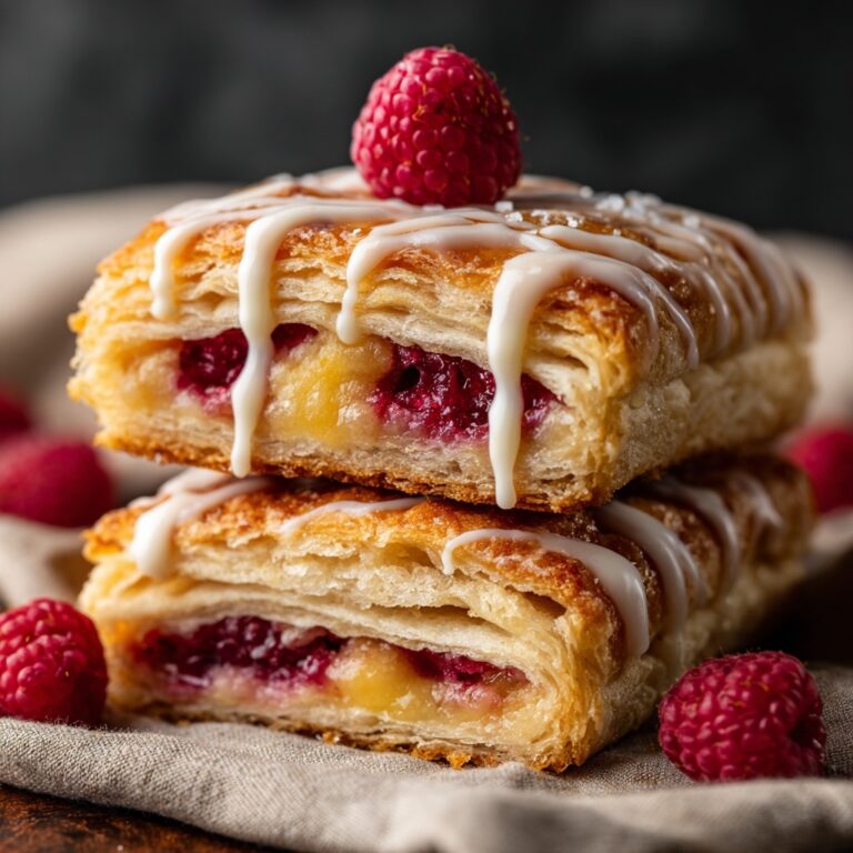Raspberry Cinnamon Rolls with Lemon Glaze Recipe