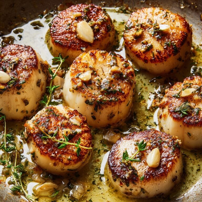 Brown Butter Scallops with Garlic and Thyme Recipe