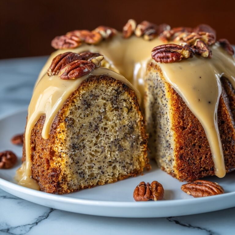 Banana Pecan Caramel Cake Recipe