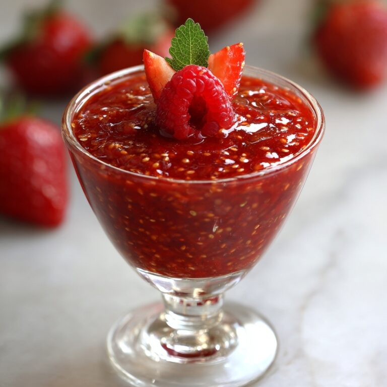 Fresh Strawberry Sauce (Strawberry Topping) Recipe