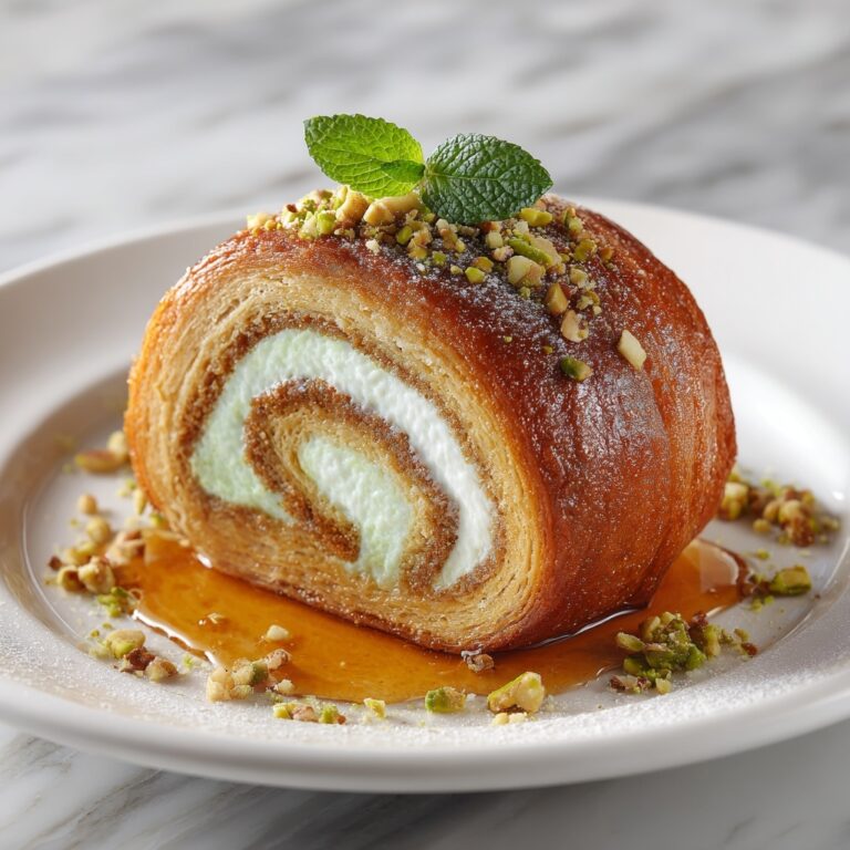 Custard Baklava Roll Recipe