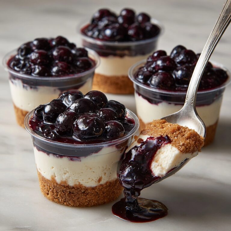 Juicy Mini Lemon Blueberry Cheesecakes Recipe