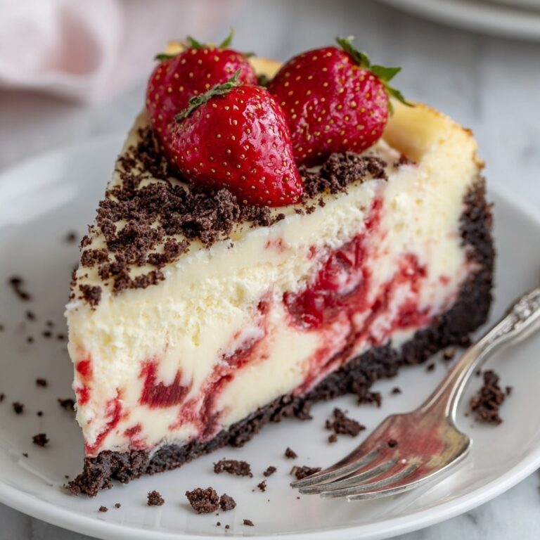 Chocolate Strawberry Swirl Cheesecake Recipe