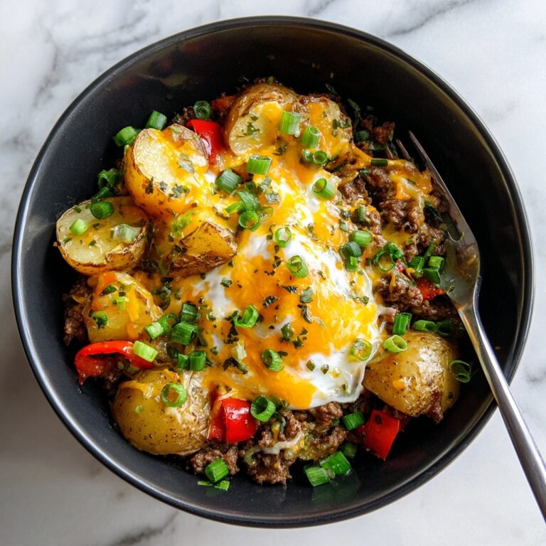 Loaded Beef and Potato Skillet Recipe