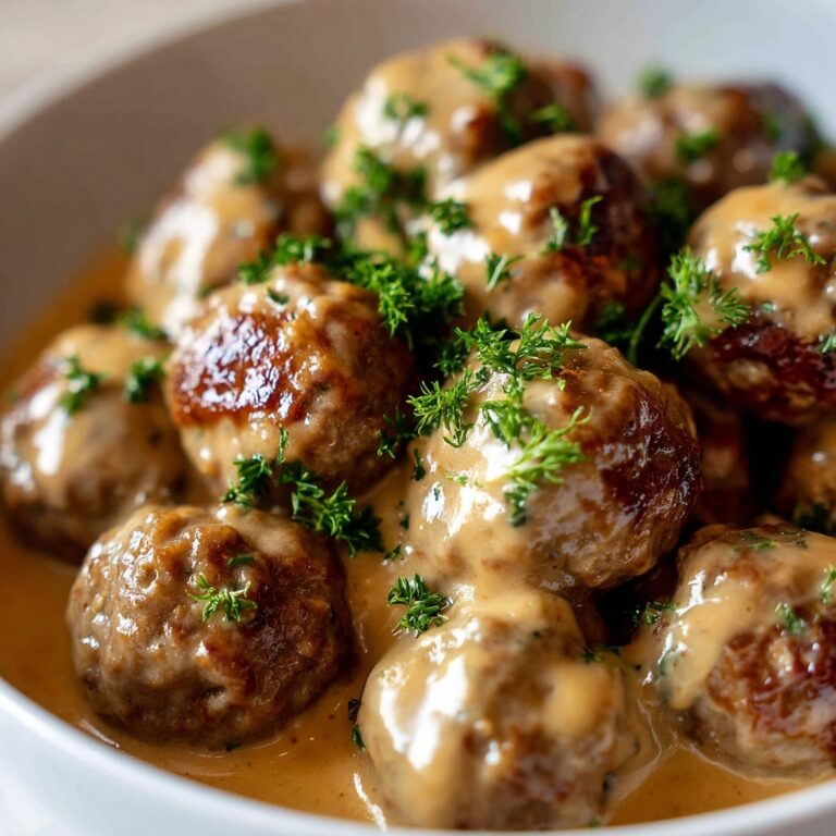 Creamy Swedish Meatballs in Rich Sauce Recipe