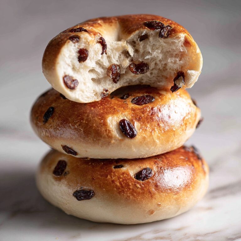 Homemade Cinnamon Raisin Bagels Recipe