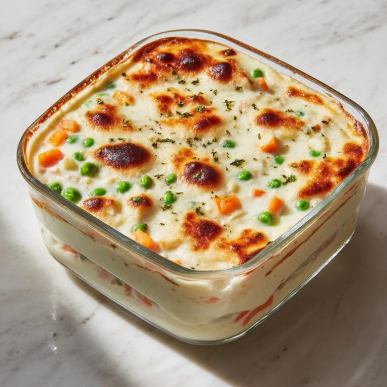 Crustless Chicken Pot Pie: 7 Simple Steps to Comforting Bliss Recipe