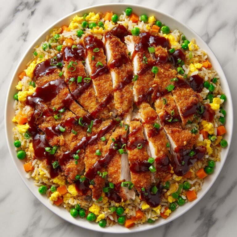 Crispy Saucy Chicken with Vegetable Fried Rice Recipe