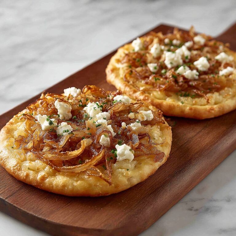 Caramelized Onion & Feta Flatbreads: A Flavorful Delight Recipe