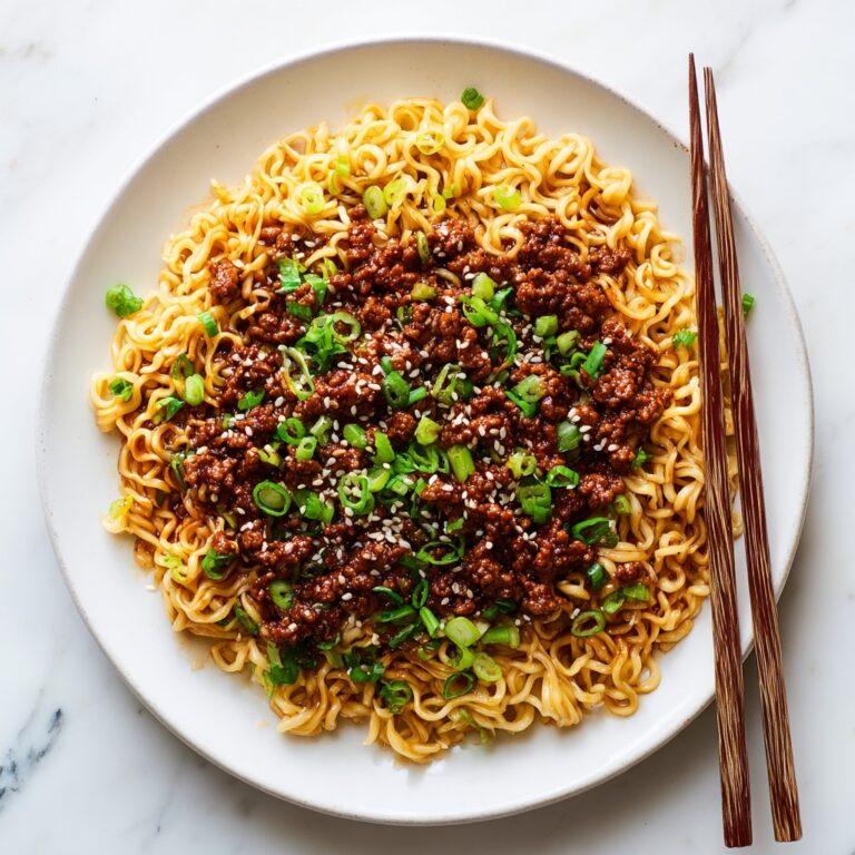 Mongolian Ground Beef Noodles Recipe