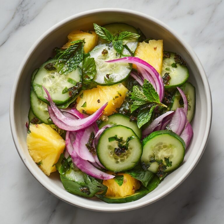 Zesty Pineapple Cucumber Salad for Refreshing Summer Bliss Recipe