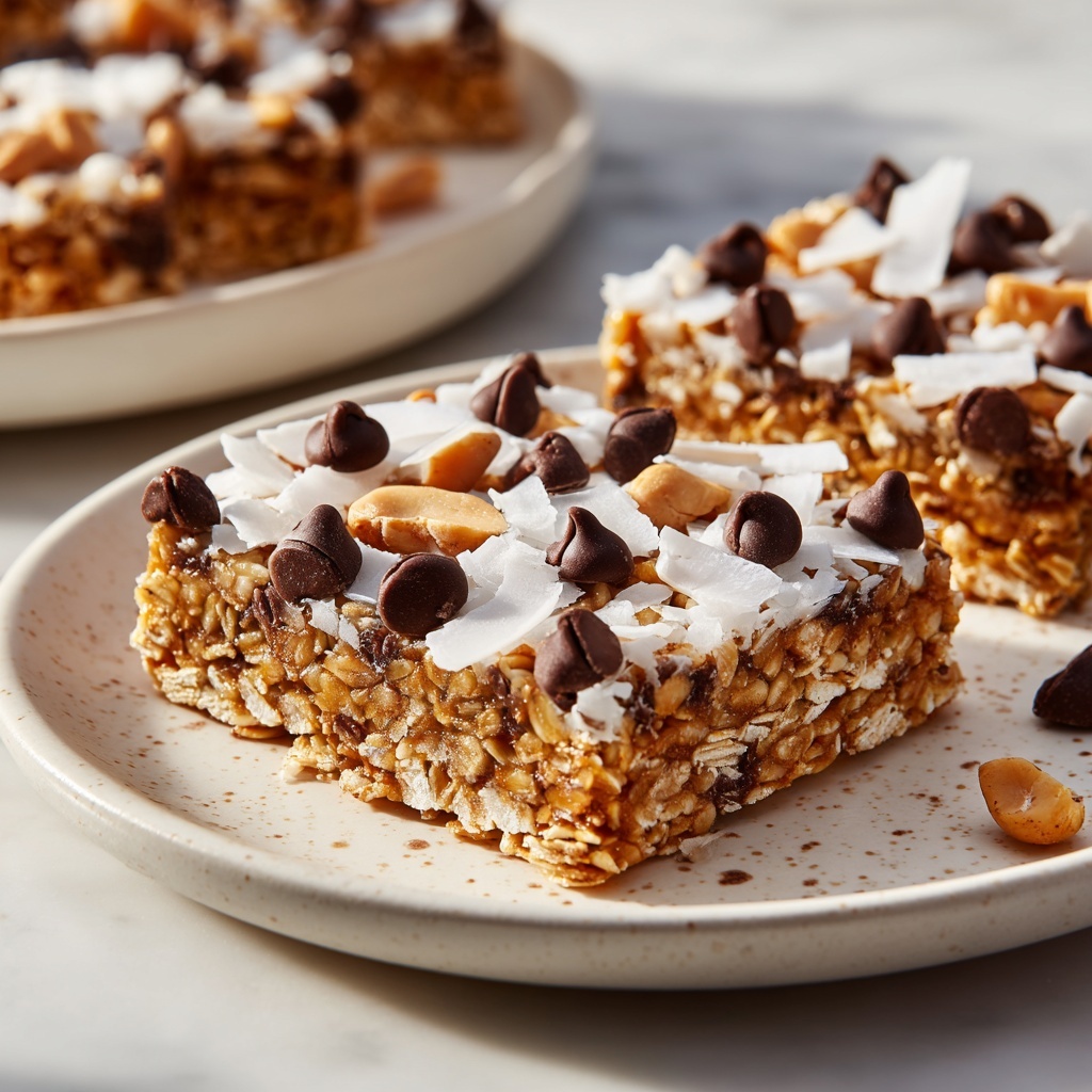 Baked Oatmeal Cake with Chocolate, Butterscotch, and Coconut Recipe - Recipe Image