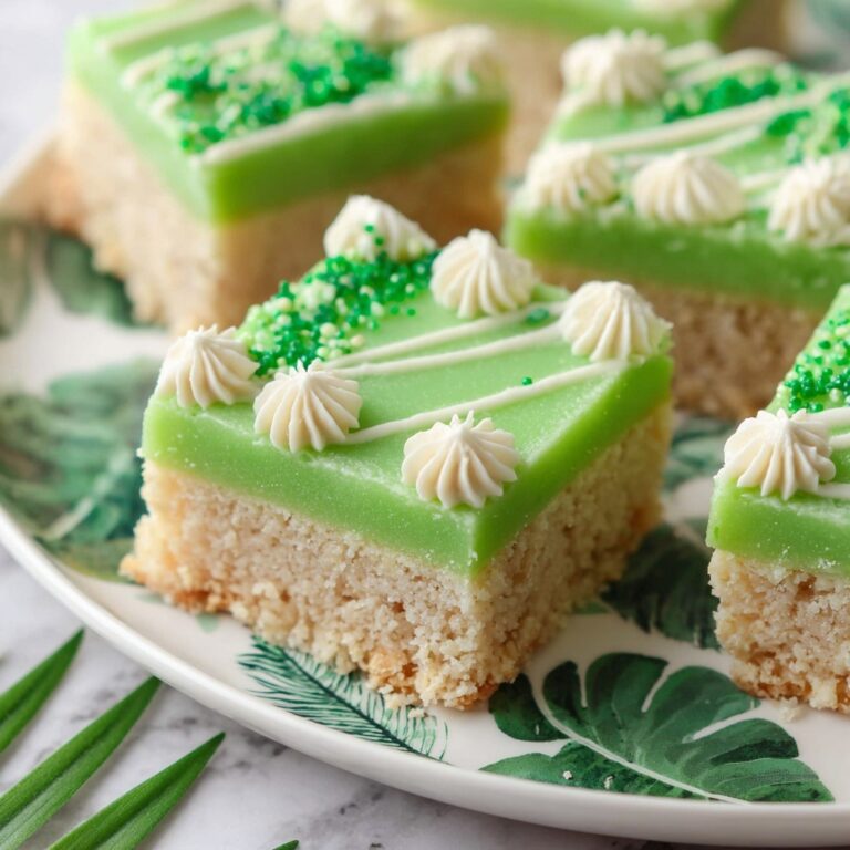Green St. Patrick’s Day Sugar Cookie Bars Recipe