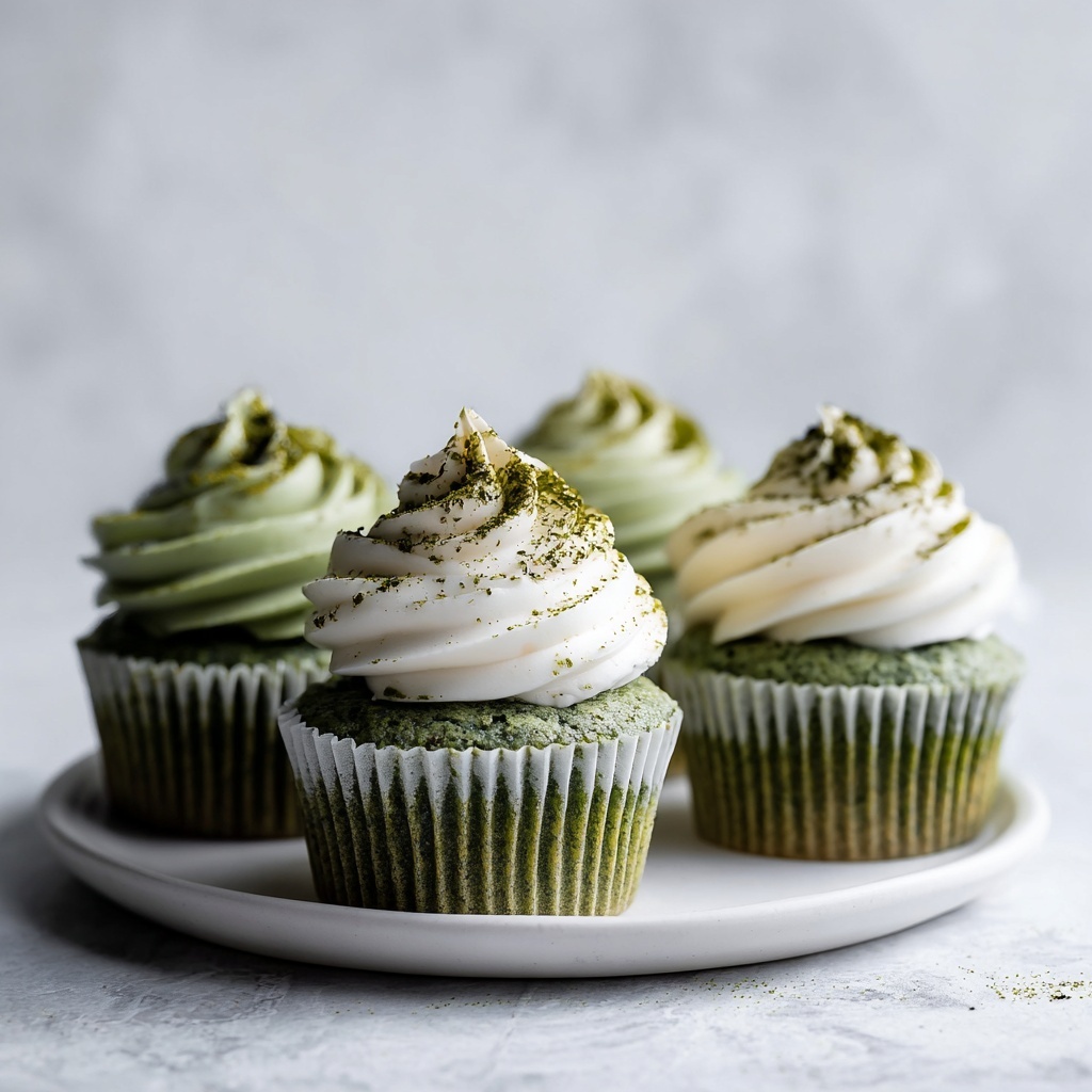 Vegan Matcha Cupcakes Recipe - Recipe Image