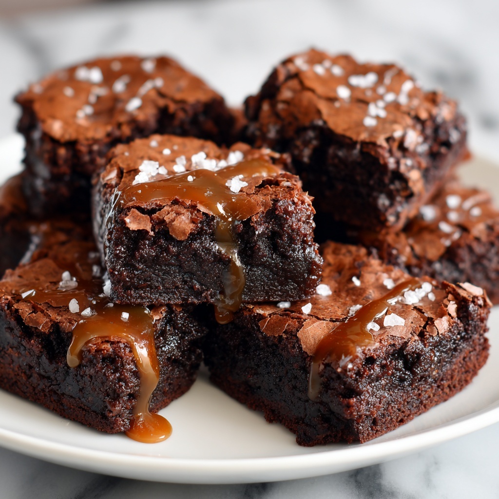 Salted Caramel Brownies Recipe - Recipe Image