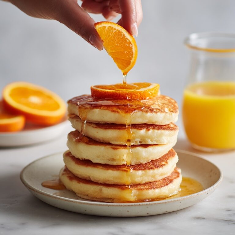 Fluffy Orange Pancakes with Creamy Citrus Bliss Recipe