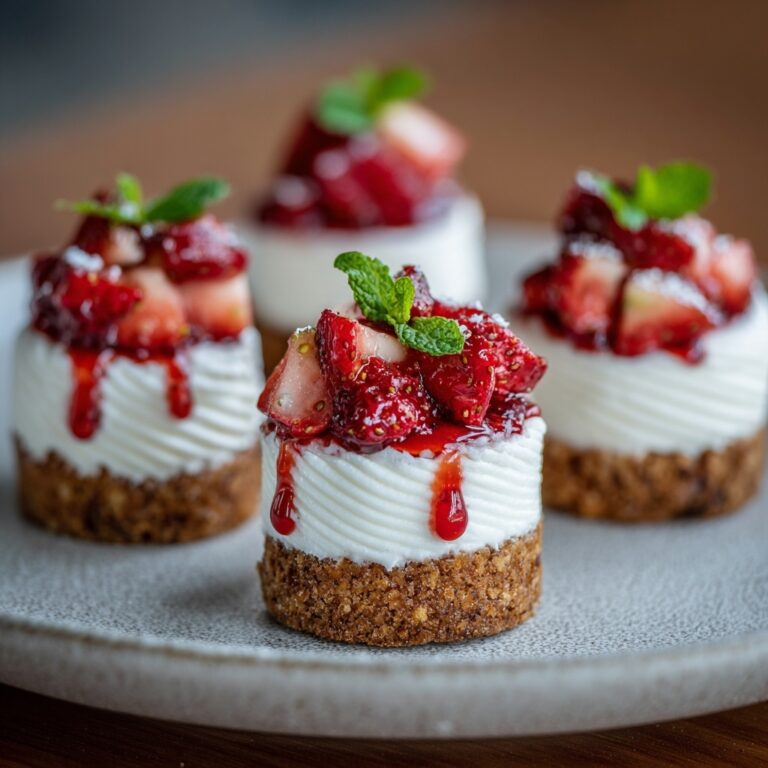 Strawberry Basil Pavlova Nests: Delightful Dessert Awaits! Recipe