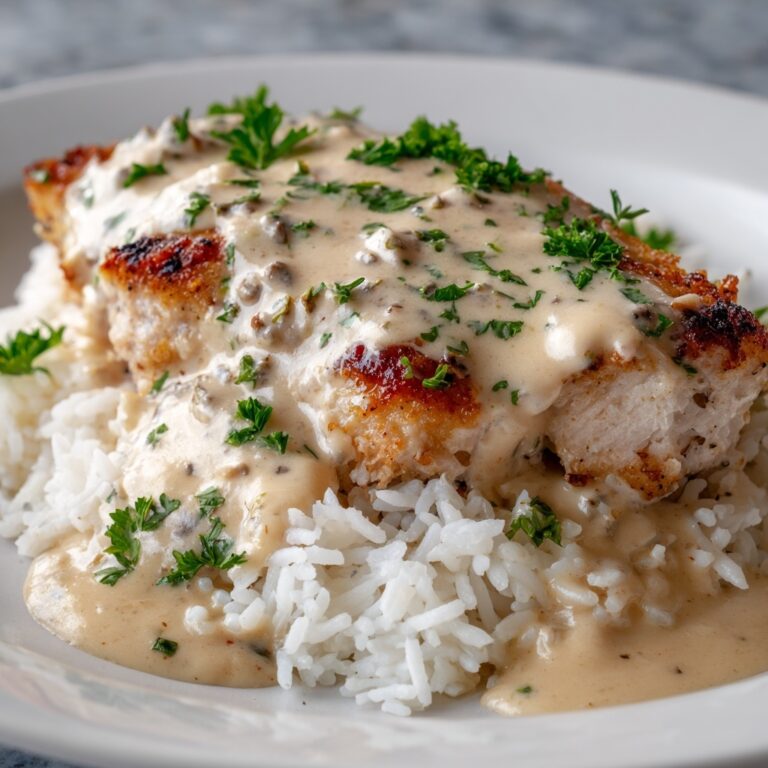 Creamy Smothered Chicken and Rice Recipe