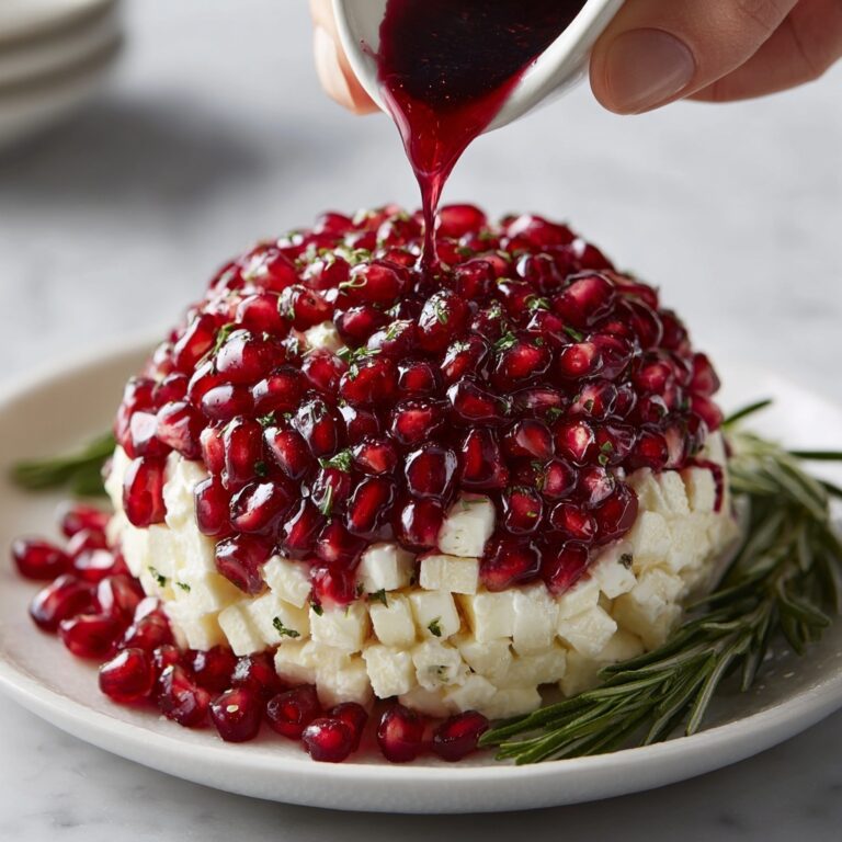 Pomegranate Christmas Cheese Ball for Festive Flavor Bliss Recipe