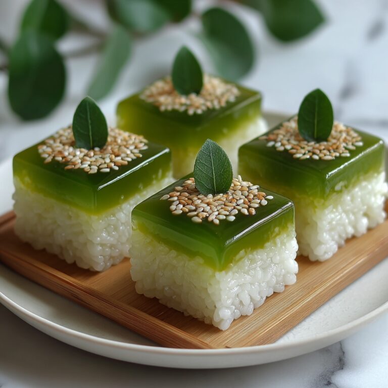 Pandan Sticky Rice Cake Recipe