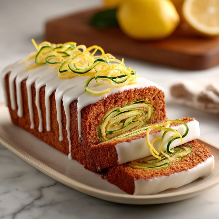 Lemon Yogurt Zucchini Bread with Lemon Glaze Recipe