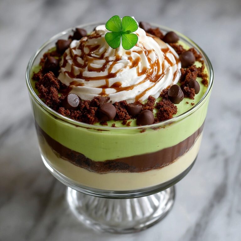 St. Patrick’s Day Brownie Trifle Recipe