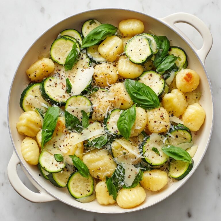 Lemon and Basil Gnocchi with Zucchini, Spinach, and Mozzarella Recipe