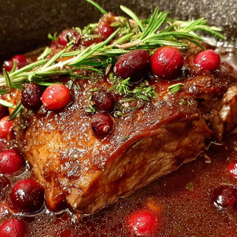 Cranberry Balsamic Roast Beef Recipe