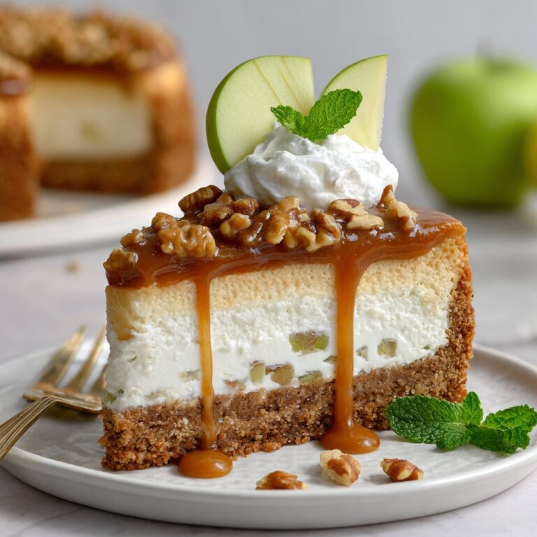 Caramel Apple Blondie Cheesecake Recipe