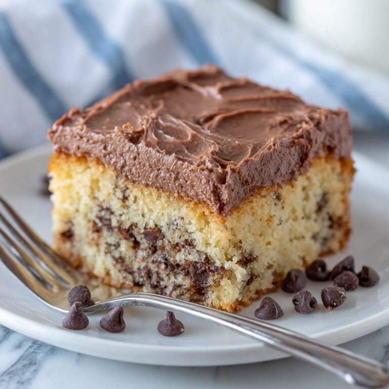 Chocolate Chip Banana Cake with Chocolate Frosting Recipe