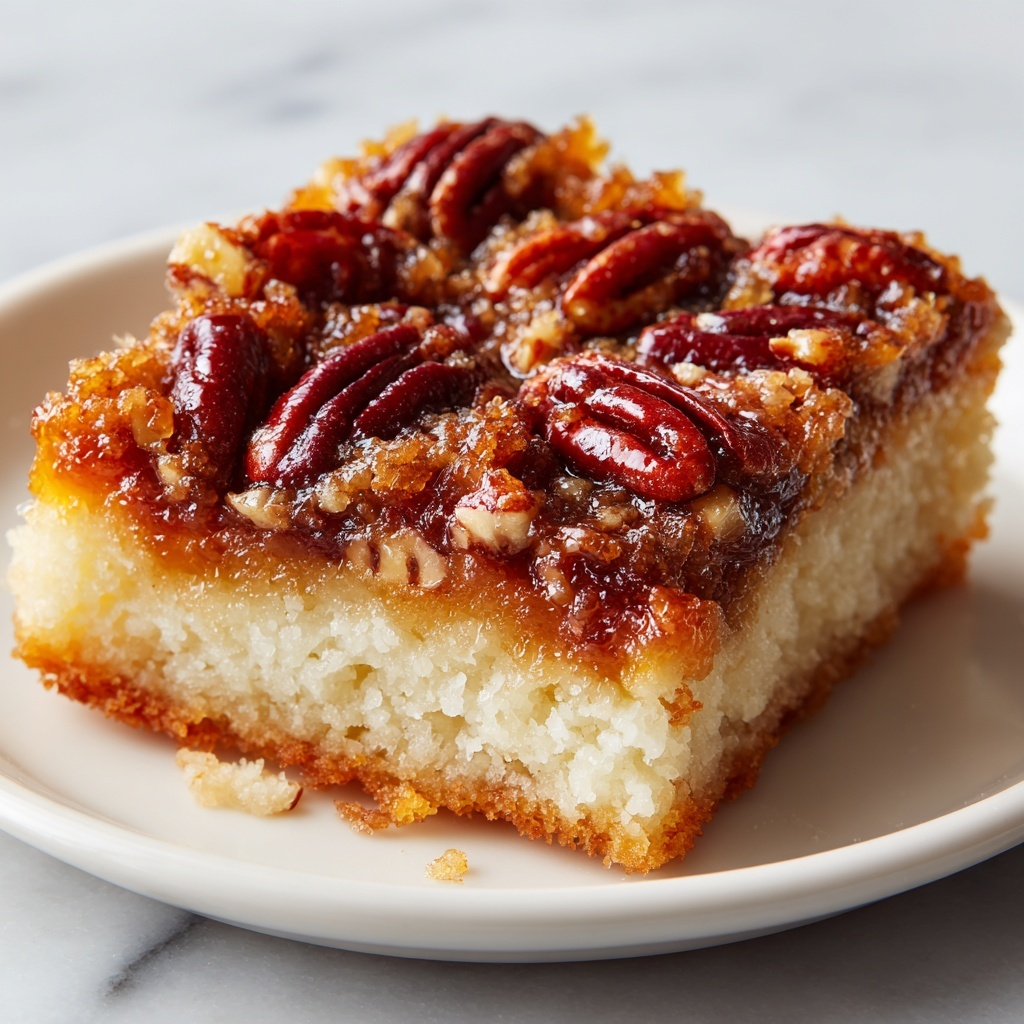 Pecan Upside-Down Cake Recipe - Recipe Image