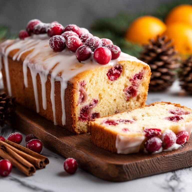 Cranberry Orange Bread with Glaze Recipe