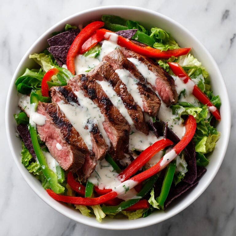 Steak Fajita Salad with Chipotle Ranch Dressing Recipe