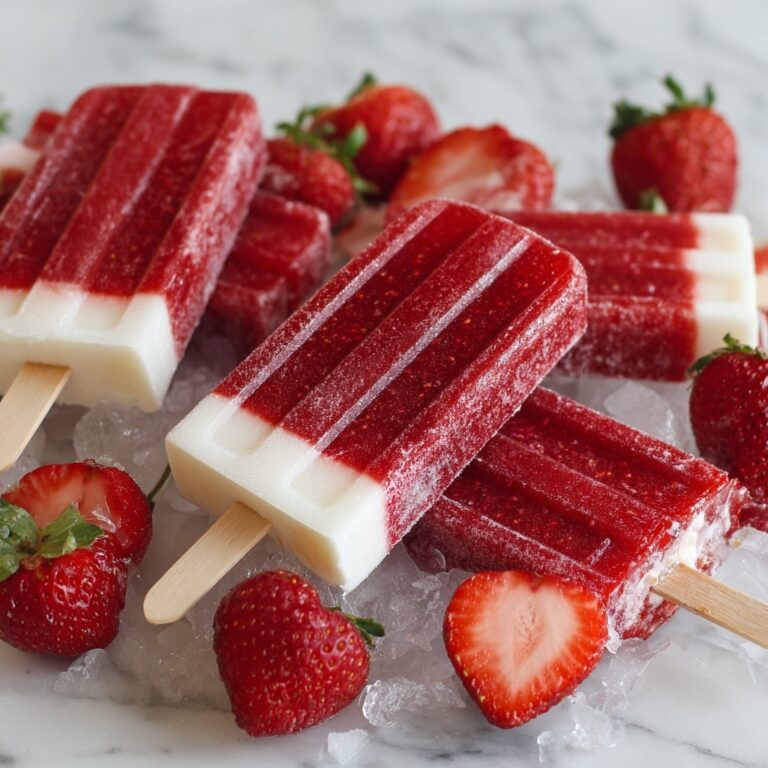 Strawberry Yogurt Popsicles Recipe