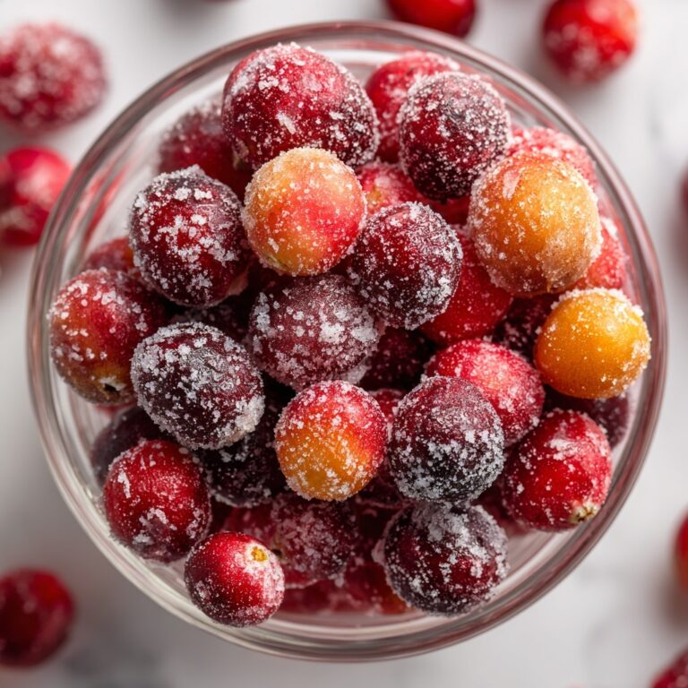 Orange Vanilla Candied Cranberries Recipe